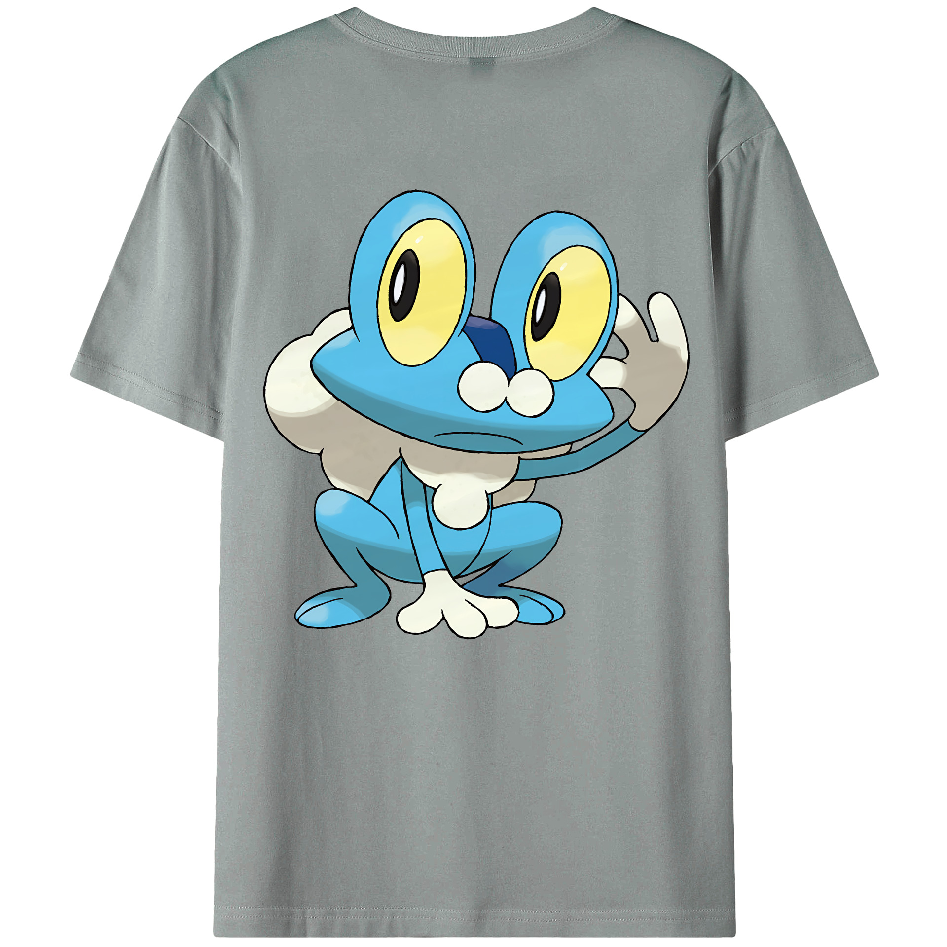 （画像用） ポケットモンスター Pokémon 綿100％ メンズ半袖Tシャツ（バックプリント） 通気性